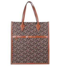 La Greca Tote Signature Tote, Canvas, Brown, NFC, 3*